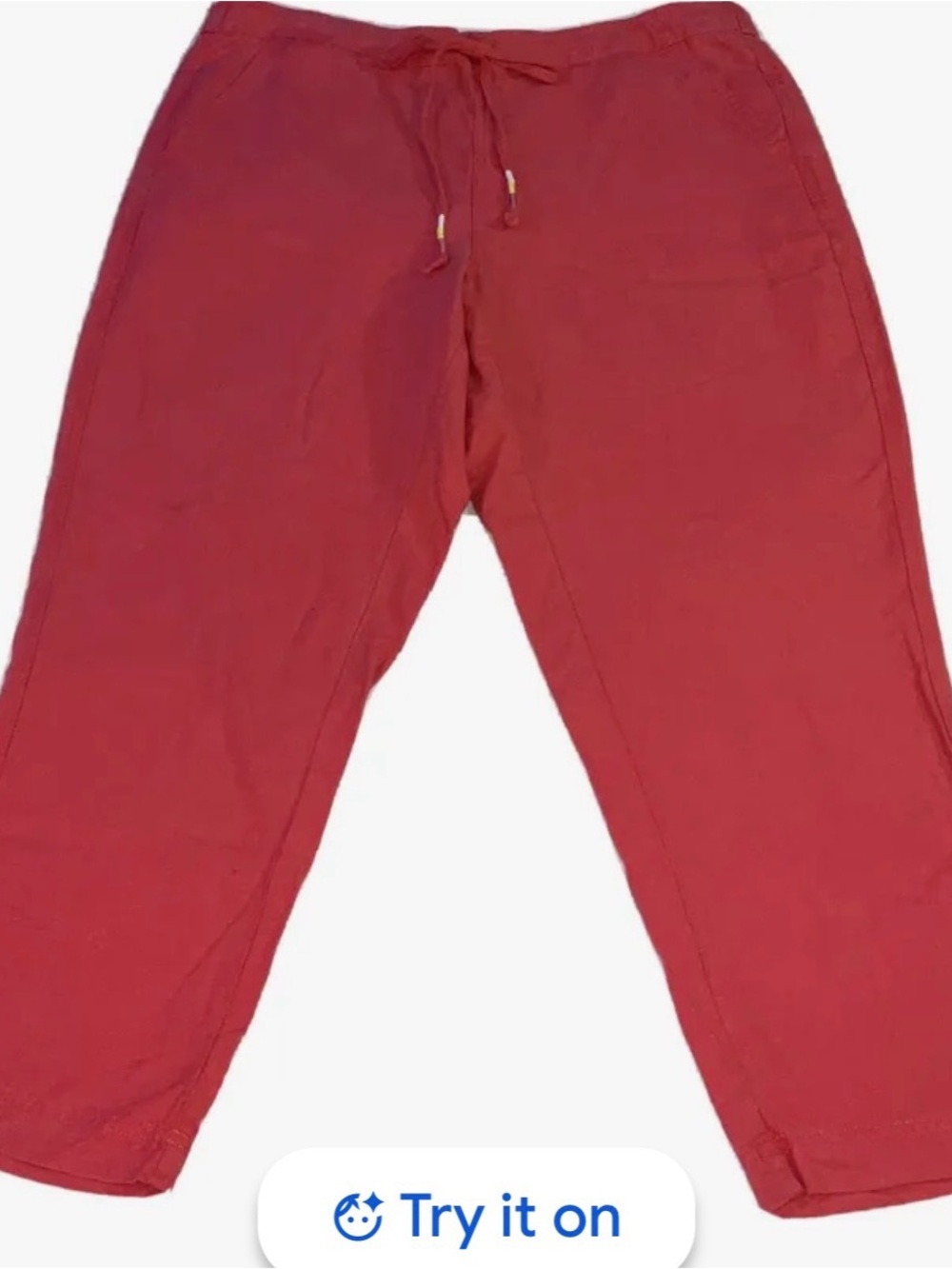 J. Crew Denim Re-imagined Linen Blend Drawstring Pant
